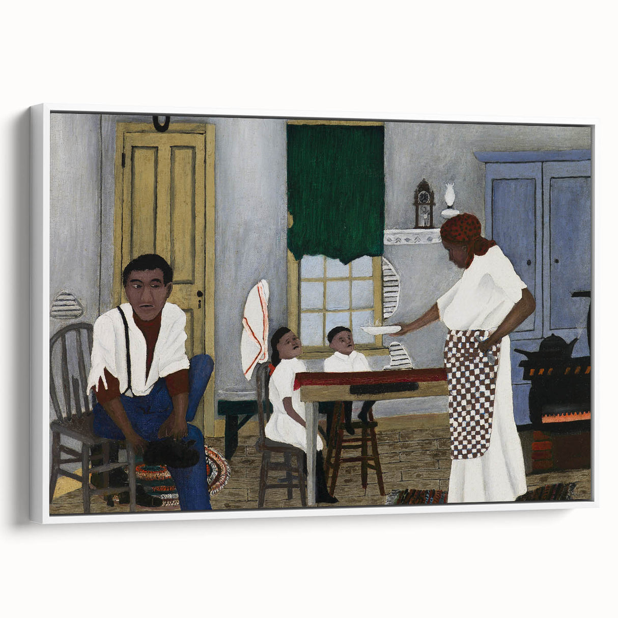 Vintage Family Scene - Modern Wall Art of Sunday Morning Breakfast