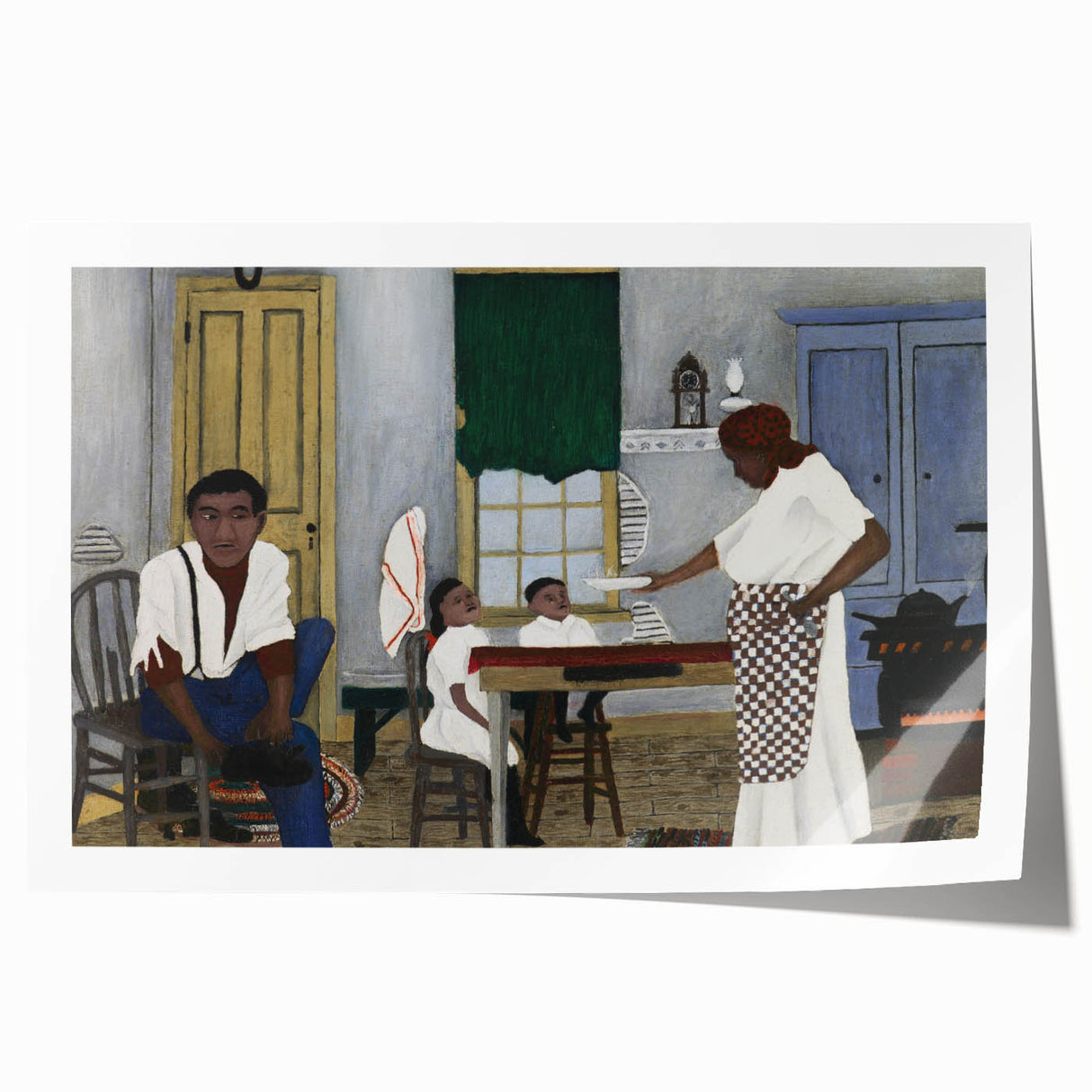 Vintage Family Scene - Modern Wall Art of Sunday Morning Breakfast