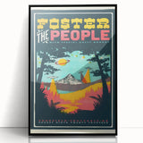 Foster the People Retro Wall Art - Vintage Psychedelic Poster