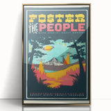 Foster the People Retro Wall Art - Vintage Psychedelic Poster