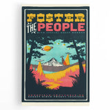 Foster the People Retro Wall Art - Vintage Psychedelic Poster