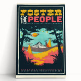Foster the People Retro Wall Art - Vintage Psychedelic Poster