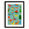 Fun Boys Room Wall Art – Colorful Dinosaur Collection for Kids Rooms