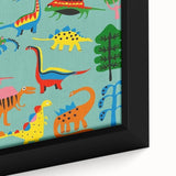 Fun Boys Room Wall Art – Colorful Dinosaur Collection for Kids Rooms