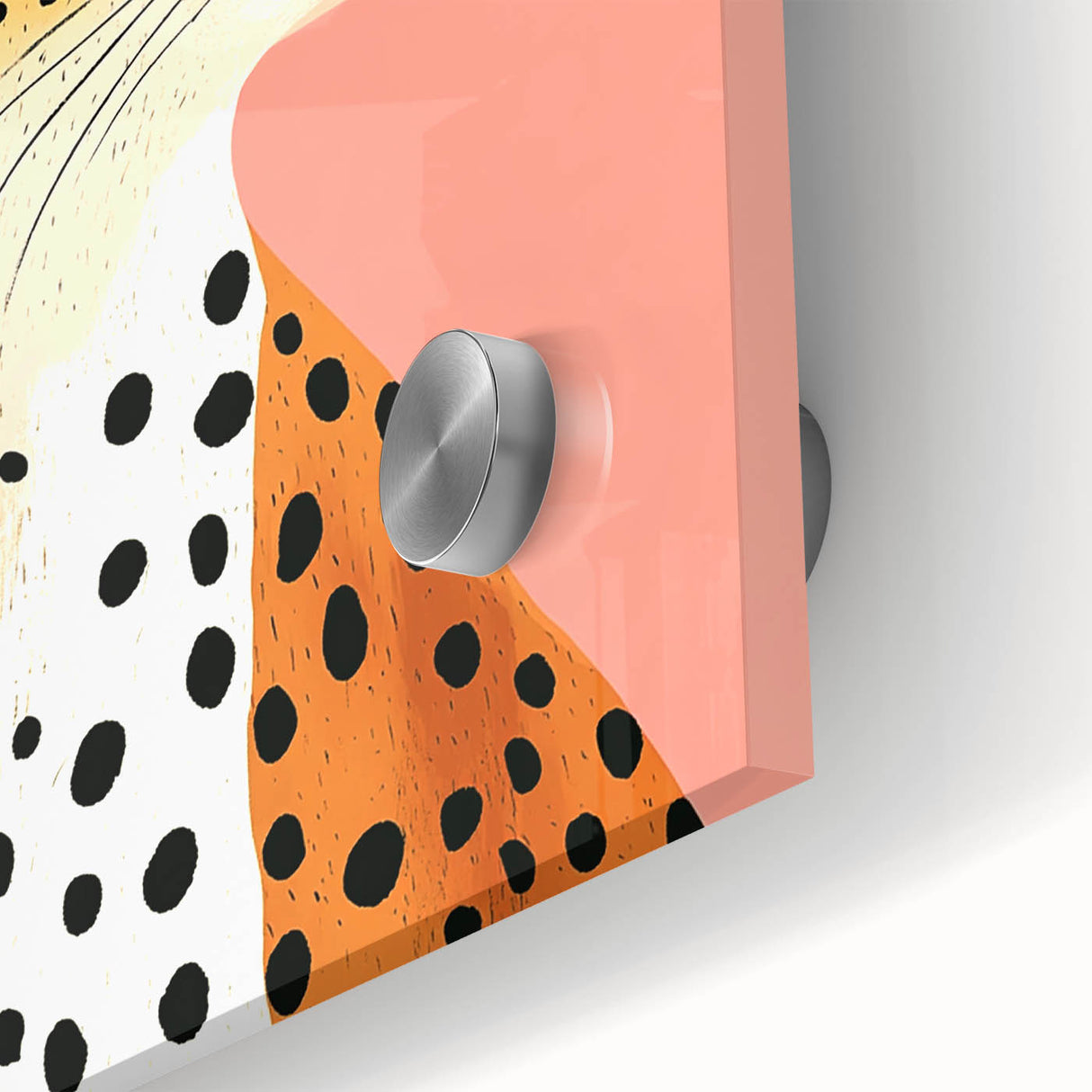 Modern Cheetah Portrait - Personalized Kids Room Art