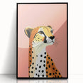 Modern Cheetah Portrait - Personalized Kids Room Art