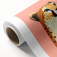 Modern Cheetah Portrait - Personalized Kids Room Art
