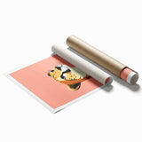 Modern Cheetah Portrait - Personalized Kids Room Art