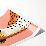 Modern Cheetah Portrait - Personalized Kids Room Art