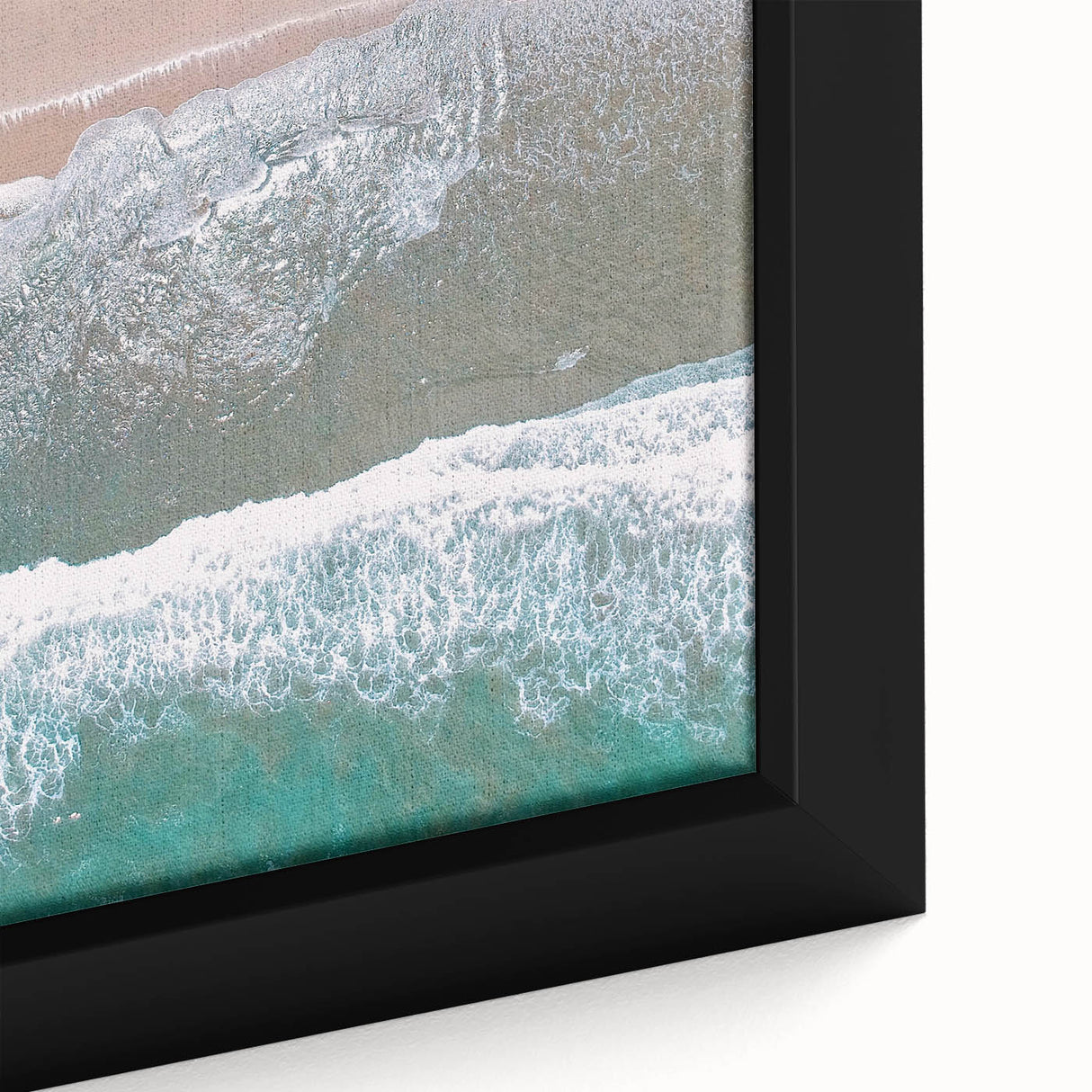 Extra large black wall art featuring a textured, colorful abstract design on framed canvas, ideal for living room decor.