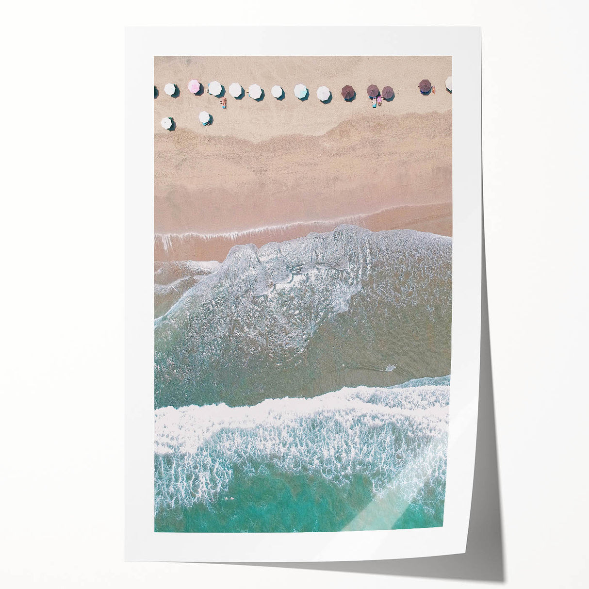 Extra large rolled print of summer-themed floral art in vibrant colors.