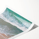 Extra large wall art featuring line art flowers in soft pastel hues on a rolled canvas, ideal for large living room decor.