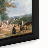 Romanticism Art - Nine Greyhounds Landscape - Classic Romantic Print