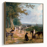 Romanticism Art - Nine Greyhounds Landscape - Classic Romantic Print