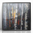 Modern Dining Room Wall Art – Abstract Birch Trees on Canvas