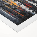 Modern Dining Room Wall Art – Abstract Birch Trees on Canvas