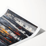 Modern Dining Room Wall Art – Abstract Birch Trees on Canvas