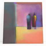 Abstract Figurative Art - Vibrant Living Room Wall Art on Canvas