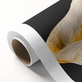 Abstract floral wall art on rolled canvas, showcasing vibrant colors and intricate patterns, ideal for modern home decor. Packaged securely in a protective tube.