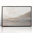 Framed abstract landscape wall art featuring vibrant acrylic colors, set in a sleek black frame, ideal for modern home decor and interior design enhancement.