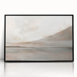Framed abstract landscape wall art featuring vibrant acrylic colors, set in a sleek black frame, ideal for modern home decor and interior design enhancement.