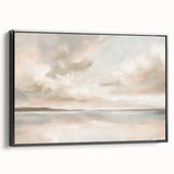 Abstract landscape wall art in a sleek black frame, showcasing vibrant colors and dynamic patterns, ideal for modern home decor or office spaces, adding a touch of sophistication.