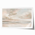 Abstract landscape wall art print in vibrant colors, showcasing rolling hills and a dynamic sky, rolled and ready for framing in a protective tube.