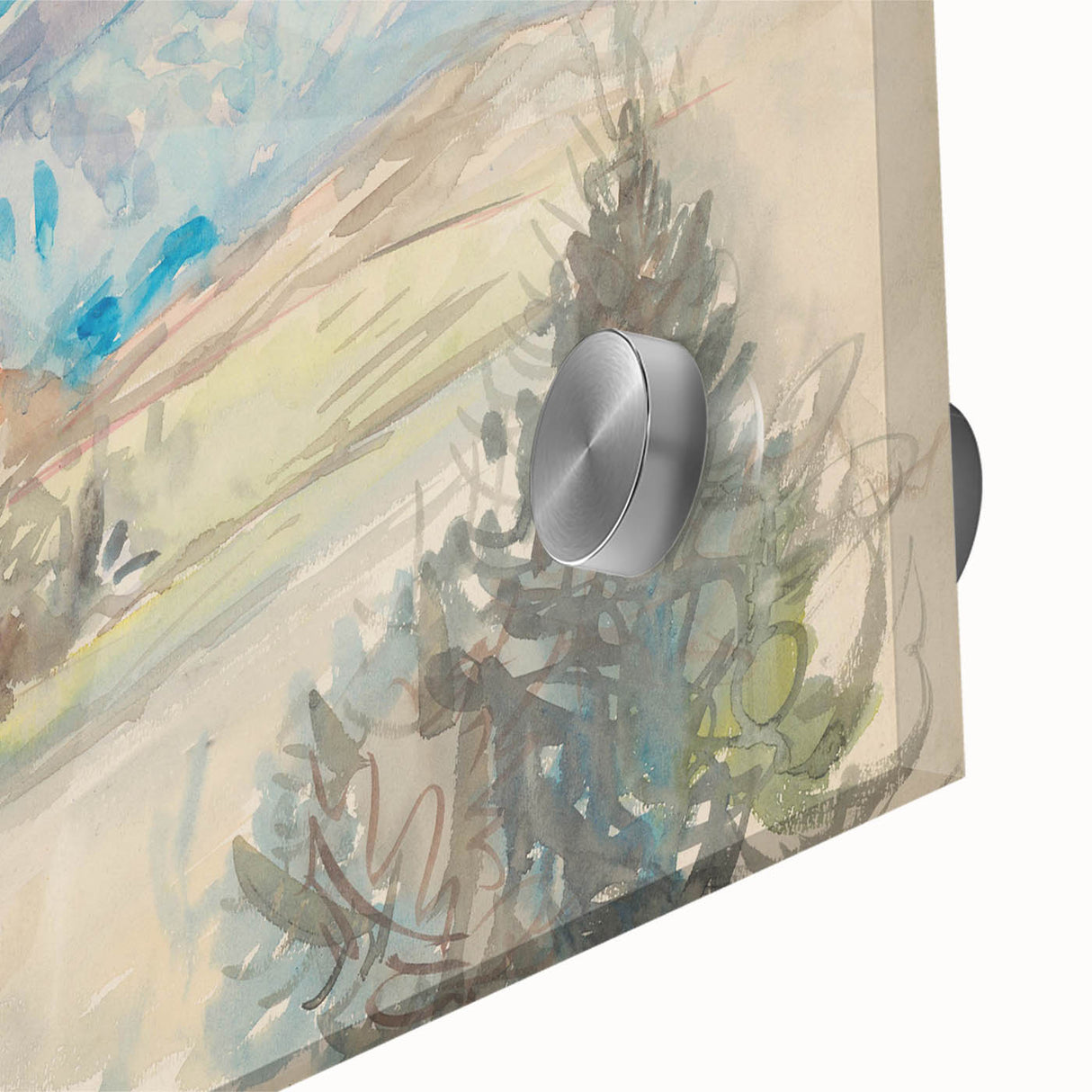 Light Expressionist Landscape - Abstract Watercolor Wall Art Decor