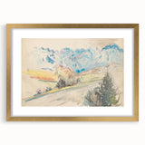 Light Expressionist Landscape - Abstract Watercolor Wall Art Decor
