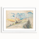 Light Expressionist Landscape - Abstract Watercolor Wall Art Decor