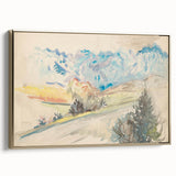 Light Expressionist Landscape - Abstract Watercolor Wall Art Decor