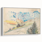 Light Expressionist Landscape - Abstract Watercolor Wall Art Decor