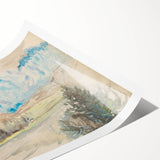 Light Expressionist Landscape - Abstract Watercolor Wall Art Decor