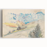 Light Expressionist Landscape - Abstract Watercolor Wall Art Decor