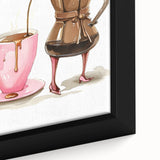 Extra large black wall art featuring a colorful, textured abstract design on framed canvas, ideal for living room decor.