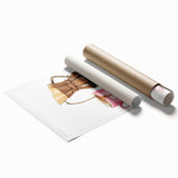 Extra large rolled print of floral art in soft pastel colors, suitable for classy bathroom or large living room decor.