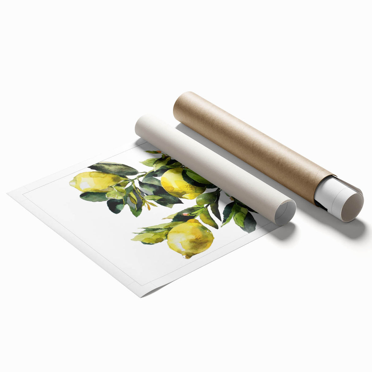 Extra large rolled print featuring an array of vibrant, colorful fruits, ideal for kitchen or dining room decor.