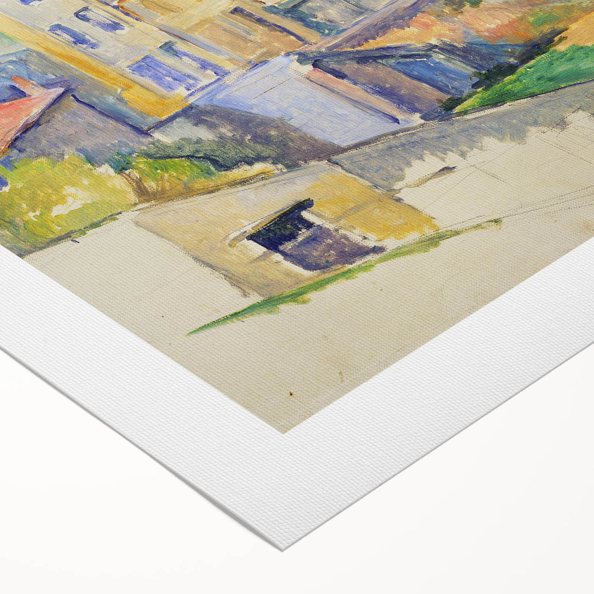 Impressionism Wall Art - Colorful Townscape - Cezanne's Gardanne Print