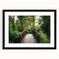 Landscape bridge frame with a matte black finish, showcasing a sleek, modern design. Ideal for displaying artwork or photographs, enhancing home decor with elegance.