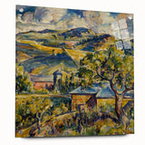 Impressionist Landscape - Modern Wall Art of Rolling Hills and Trees