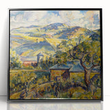 Impressionist Landscape - Modern Wall Art of Rolling Hills and Trees