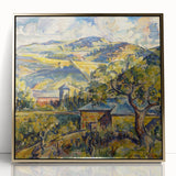 Impressionist Landscape - Modern Wall Art of Rolling Hills and Trees