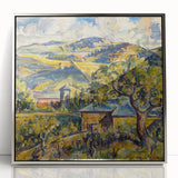 Impressionist Landscape - Modern Wall Art of Rolling Hills and Trees