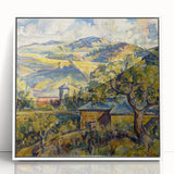 Impressionist Landscape - Modern Wall Art of Rolling Hills and Trees