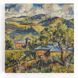 Impressionist Landscape - Modern Wall Art of Rolling Hills and Trees