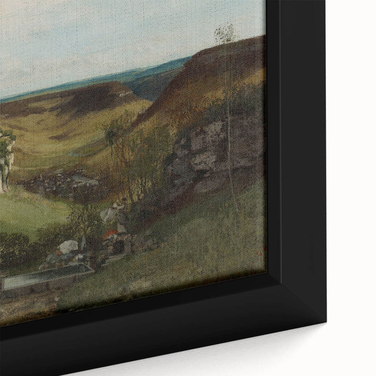 Realism Art Print of Château d’Ornans - Serene Countryside Landscape