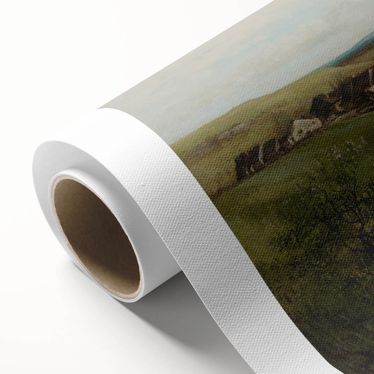 Realism Art Print of Château d’Ornans - Serene Countryside Landscape