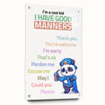 Good Manners Educational Wall Art - Kids' Learning Poster