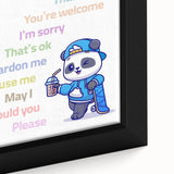 Good Manners Educational Wall Art - Kids' Learning Poster