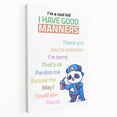Good Manners Educational Wall Art - Kids' Learning Poster
